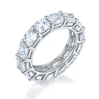 Silver Ring Professional Simple Women Silver Jewelry Zirconia Tennis Ring With Great Price