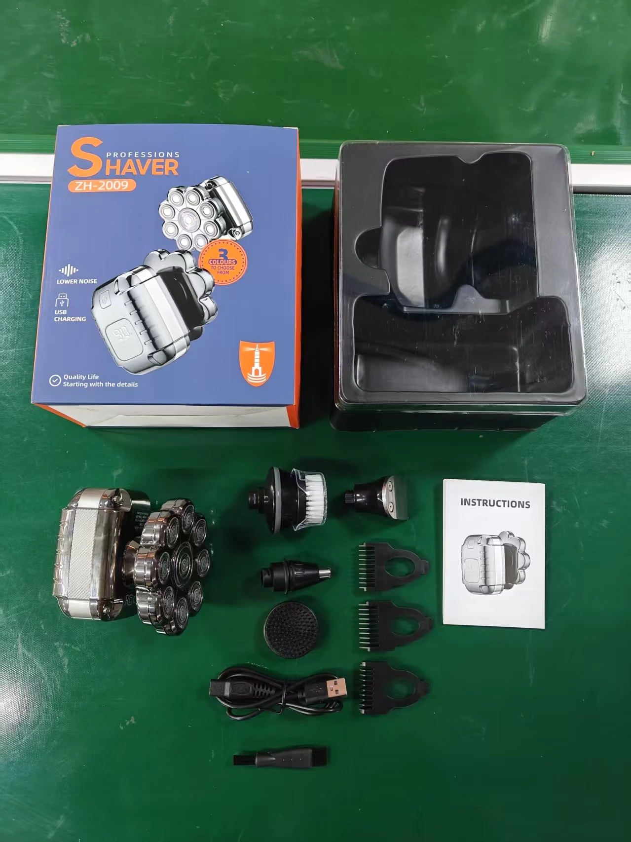 Nine Blade Full Body Electric Shaver Hair Trimmer Self-Shaving Divine Tool with USB Power Source for RV Applications factory