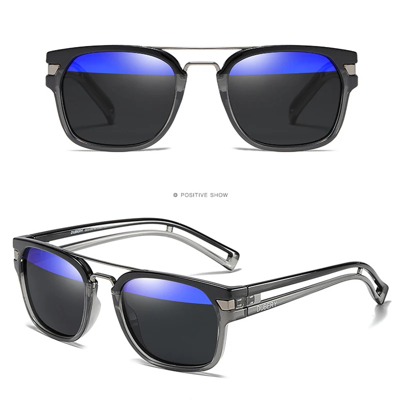 DUBERY Polarized Sunglasses Men Driver Sun Glasses UV400 Riding Summer Goggles 