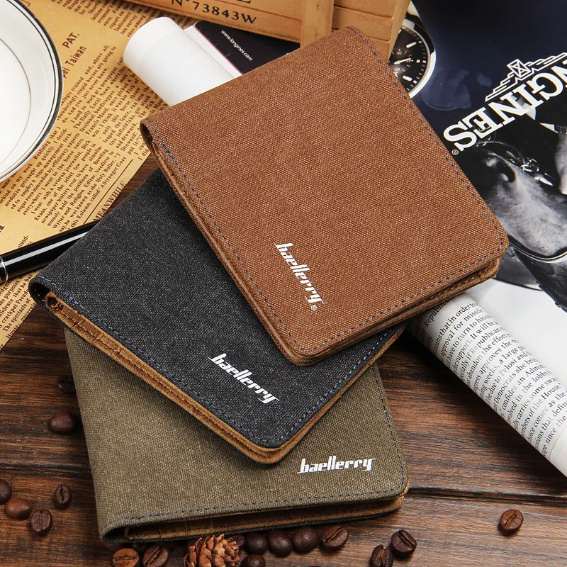 Wholesale Brand Card Holder Vantage Men's Canvas Leather Wallets Casual  Short Ultra-thin Purse For Young People - Buy Multipurpose Blank Custom  Logo Mens Business Card Wallet,Casual Canvas Short Wallet Two Fold Credit