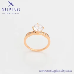 A00907326 XUPING ins style hand jewelry copper material four-prong zircon wedding engagement wedding anniversary finger ring