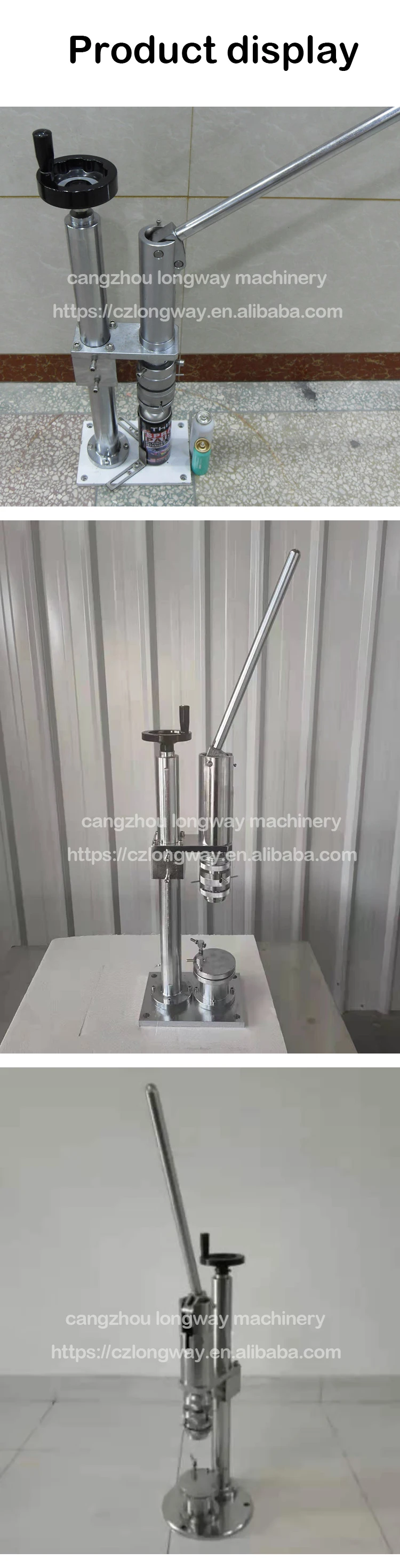 Inch Valve Aerosol Filling And Crimping Machine Manual Aerosol Cans