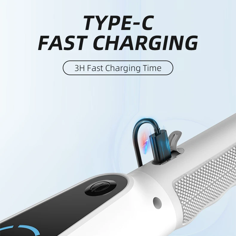 AuSilver Electric Cordless ABS Scrubber Long-Handle Household Kitchen Plastic Floor Cleaning Brush Cleaning Tools