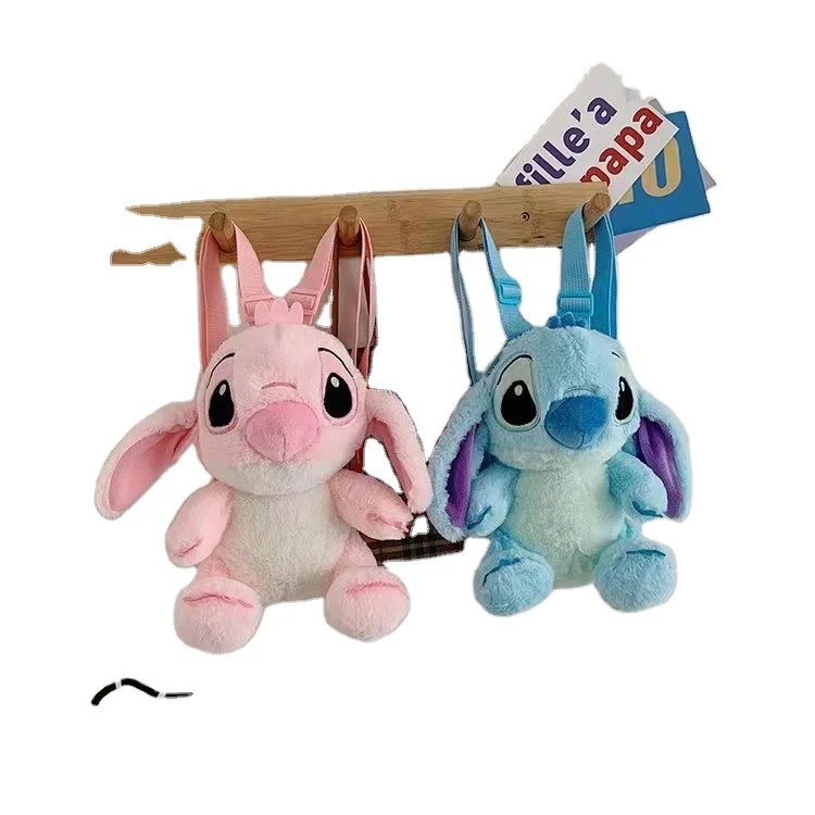 Lilo Plush Backpack Stuffed Doll Kawaii Stitch Toys Children's Girls Boys Knapsack Lilo Plush Backpack Toy for Gifts