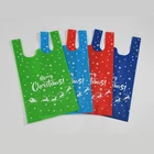 Shopping Gift Bag New Design Recyclable Die Cut T Shirt Non Woven Vest Shopping Bag Merry Christmas Bags For Gift