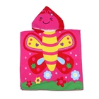 Beach Kids Wholesale Baby Infant Hooded Towels Bath Robe Beach Cover Up Body Towel Kids Swiming Towel