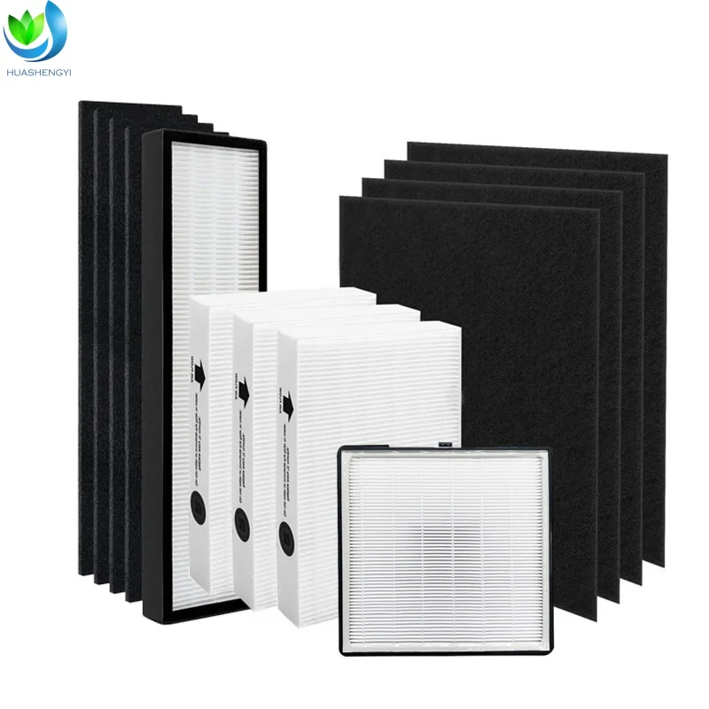 product factory customize home air filter ture h11 h12 h13 h14 air purifier filter hepa filter 2 in1 activated carbon filter for smoking-4