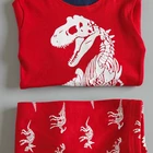 Kid Pyjamas Children Toddler Boys Red Clothing 2021 2 Piece Set Baby Sleepwear 100%Cotton Kid Pajama Set