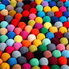 30mm Wholesale Big Size Cotton Crochet Beads Wood Bead For Baby Necklace