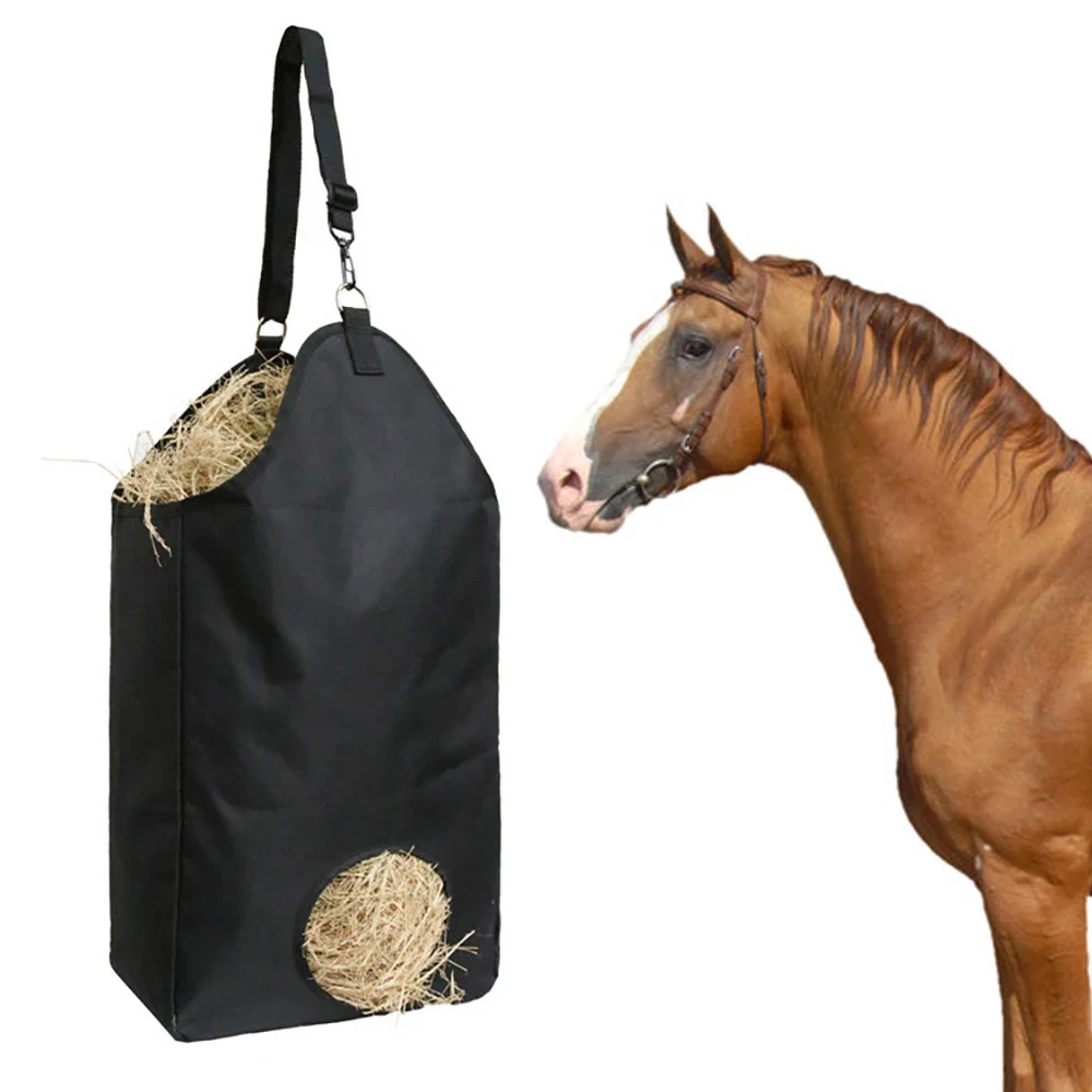 Hay Bag Feeding Horse Oxford Cloth Storage Bag Adjustable 