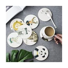 Coaster Durable Non-slip Heat-resistant Diatomite Absorbent Environmental Protection Coaster