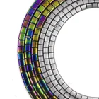 Gemstone Holes Beads Hematite Natural DIY Gemstone Beads6*6mm Colored 2 Holes Cuboid Hematite Beads