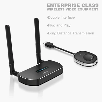 SIBOLAN Wireless HDMI Transmitter and Receiver one to more graph transfer RAM 1Gbit/100Meter Support 4K@30hz