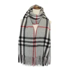 Mens BOOOGE Popular Classic Plaid Winter Warm Drawing Acrylic Mens Scarf Shawl