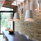 Gray Lamp Led Pendant Lamp Simple Led Concrete Gray Pendant Lamp Pendant Light For Home Decoration