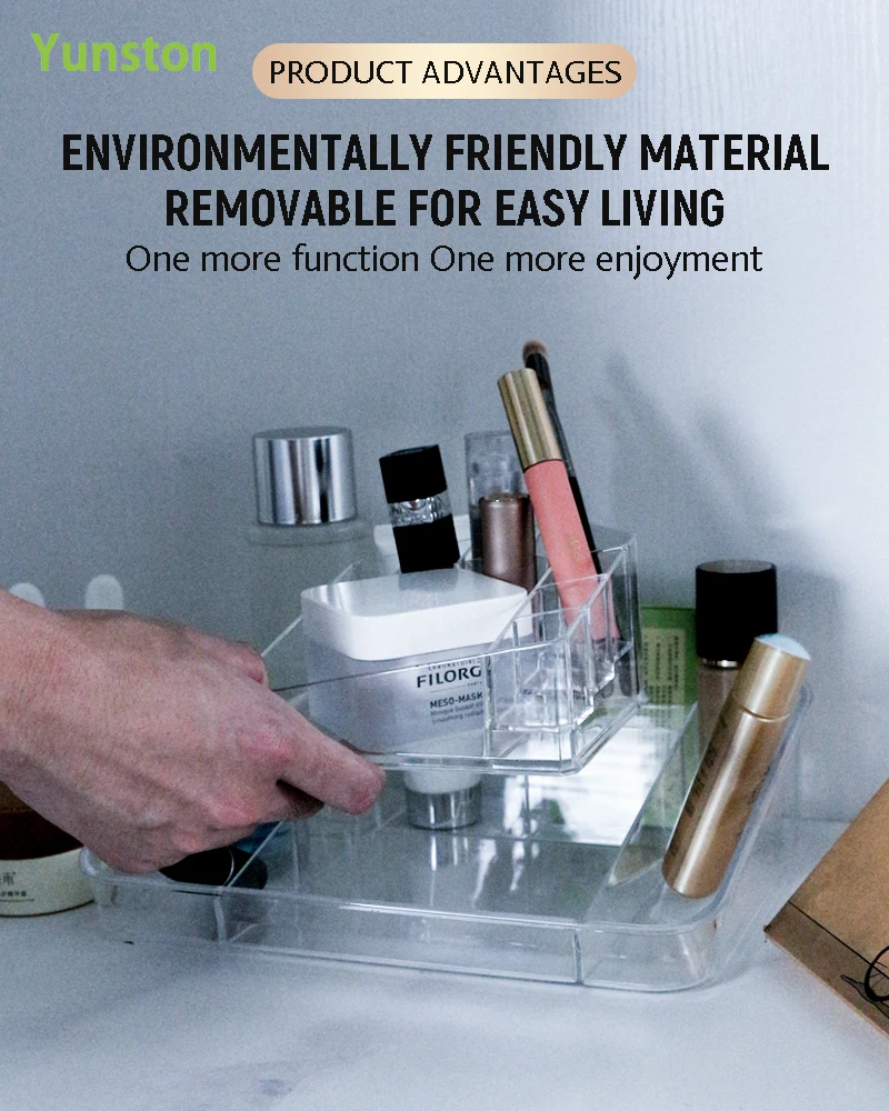 product plastic clear desktop cosmetics storage organizer jewelry nail polish lipstick display box-4