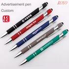 Ballpoint Pen Hot 2 In 1 Promotional Stylus Screen Ball Pen Metal Stylus Ballpoint Pen With Custom Logo
