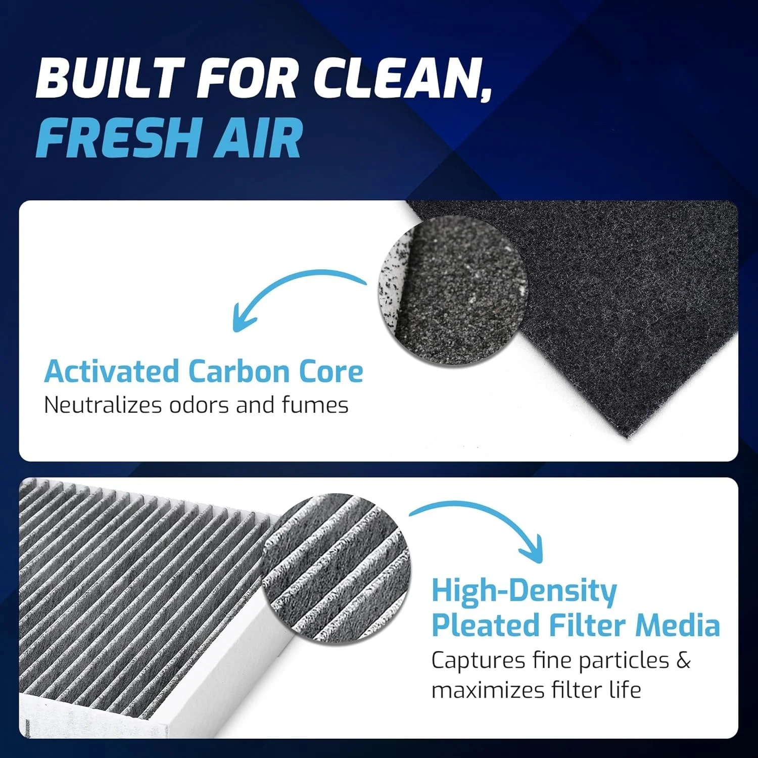 Walson Cheap Price Activated Carbon Filter Cabin Air Filter for Subaru XV with HEPA Air Intake Filter Accessories Replacement factory