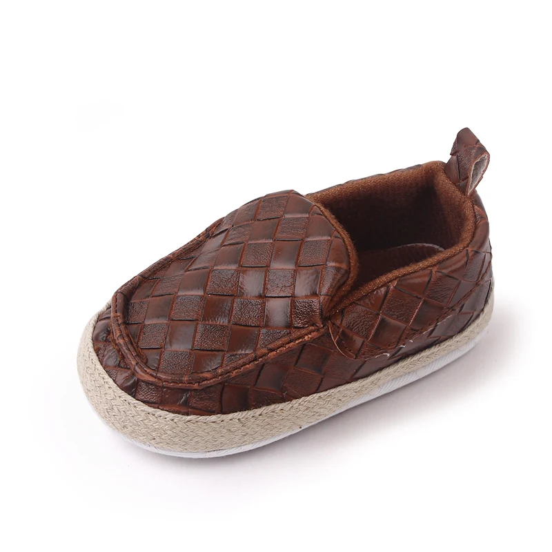 Infants Solid Color Diamond Check Soft Soled Non-slip Baby Breathable Toddler Shoes manufacture