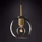 Black Glass Light Glass Light EEA Hanging Black Nordic Kitchen Dinning Globe Glass Pendant Light Modern
