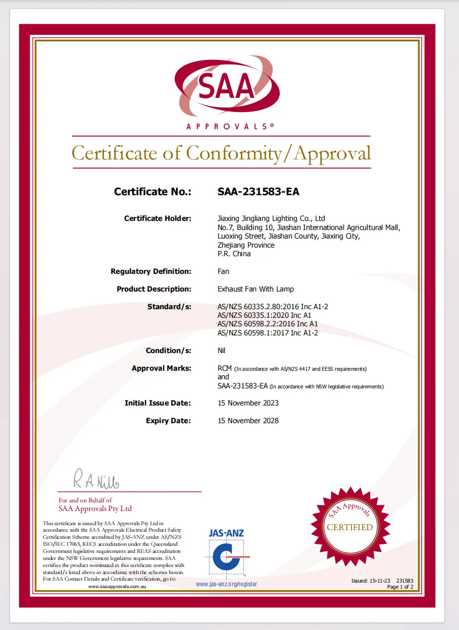 Certified Kitchen Exhaust Fan, SAA, LED, Ceiling, PTC - detail 28