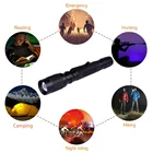 2 Led Torch Led Small Powerful Multifunction Dimming Camping Flashlights 2 AA LED Zoom Torch