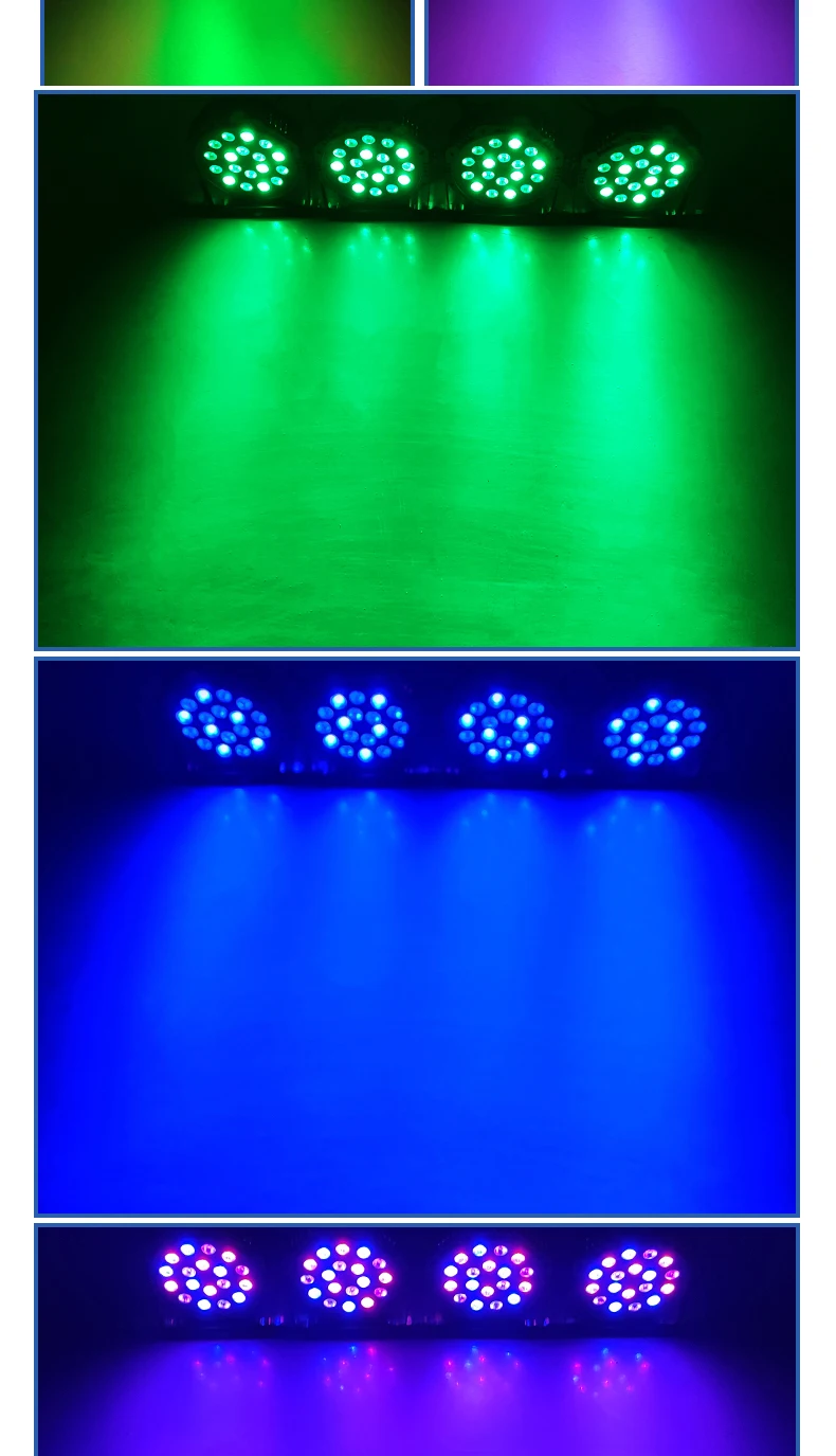 Dingdian 18 LED Stage Par Lighting Colorful Color Dj Equipment Gig Bar Led Par Bar Stage Lighting With Stand LED Stage Par Light