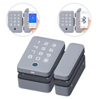 Lock 2020 New Design Hot Sale Smart Fingerprint Code Usb Tuya Lock App Glass Lock For Glass Door