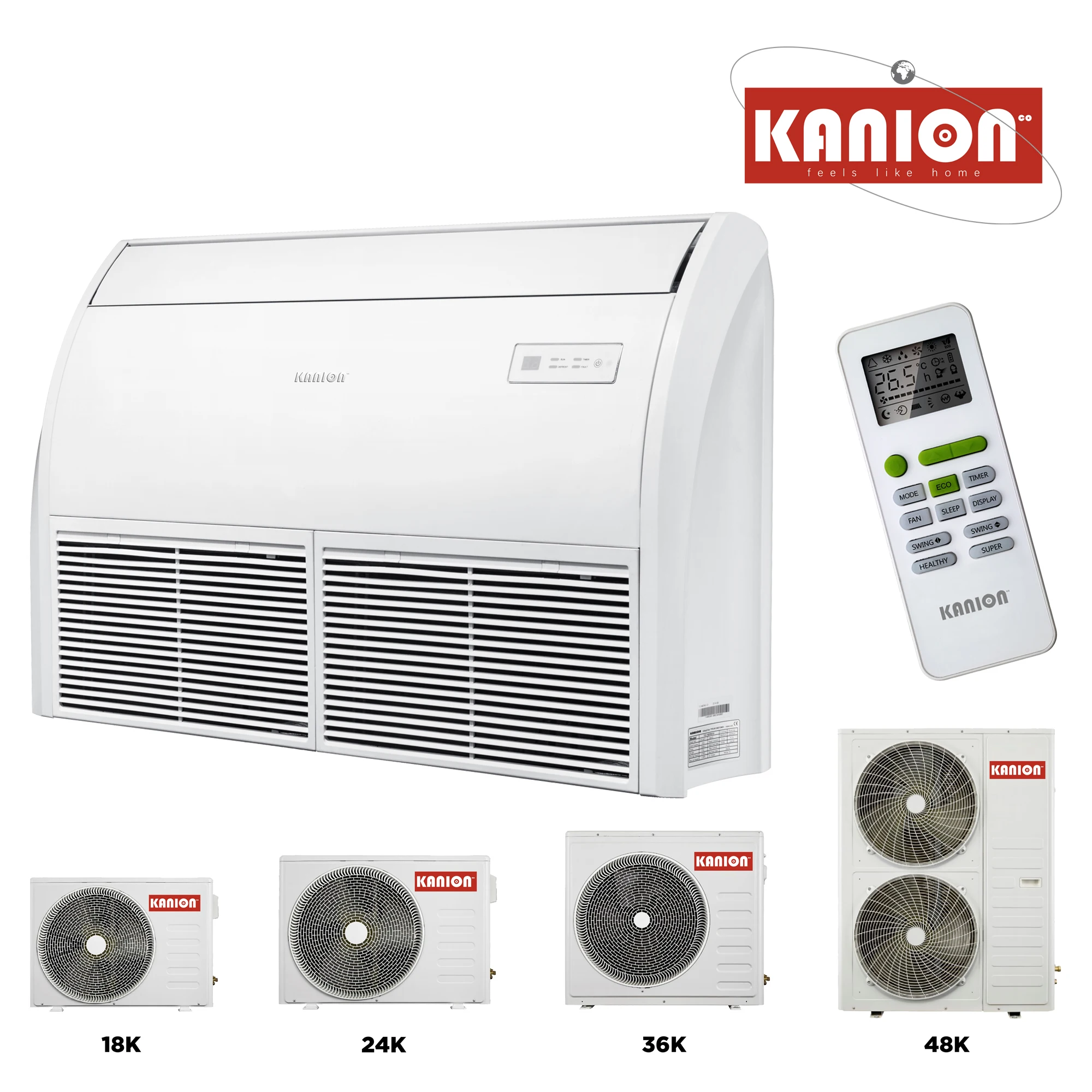 Split Air Conditioner, 50HZ, 36000BTU, R410A, Ceiling - detail 4