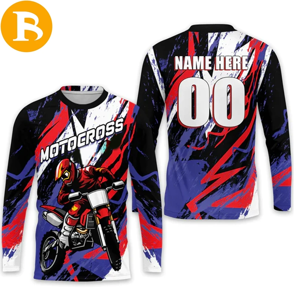 Women Mx Jersey Breathable Motocross Shirts MTB Road Wear Bike Gym Sports Sportswear 100% Polyester for Women Adults