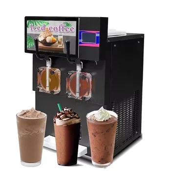 Commercial Multifunction Juice Dispenser Frozen Yogurt Slush Machine /Iced Coffee Beer Snow Top Cap Casnacks Machine