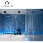 Onyx Slab Onyx High Quality Interior Feature Wall Cladding And Floor Natural Blue Onyx Slab Tile