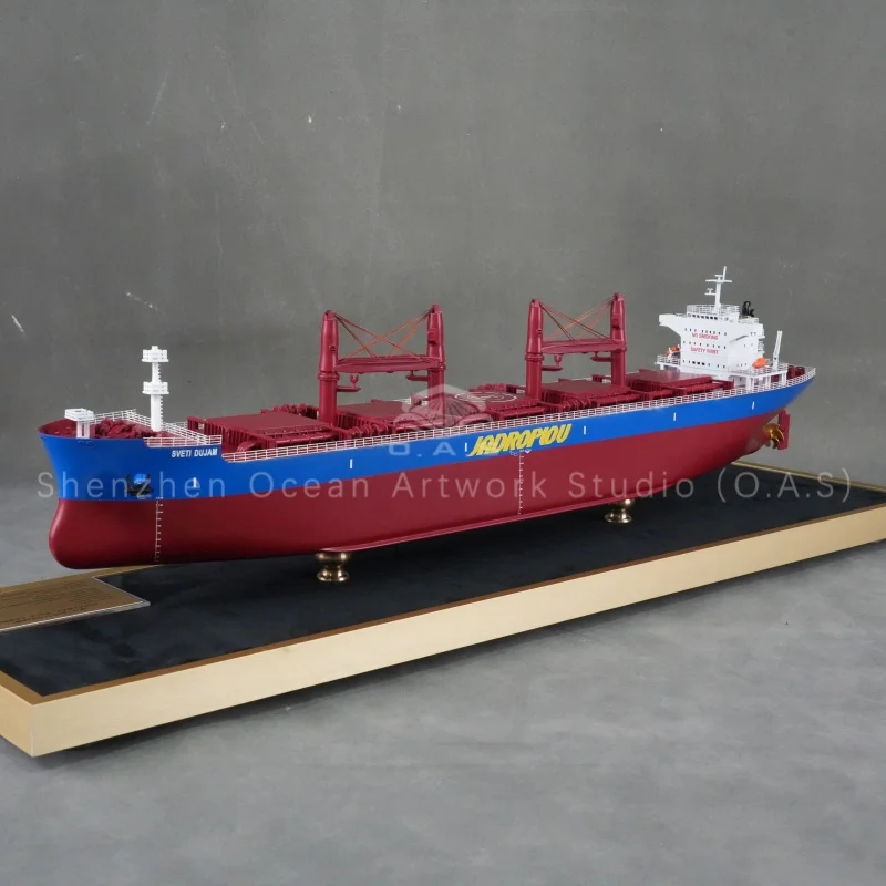 This detailed bulk carriers model displays ship design & construction, ABS (American Bureau of Shipping) style. Vividly crafted watercraft ornament, custom available, perfect for maritime exhibition, teaching display and corporate business gifts.Amber@vesselmodel.com Tel:+86 18038048785