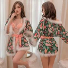 Sexy Christmas Pajamas 2021 Winter New Sexy Nightgown Christmas Role Play Dress Robe Christmas Pajamas