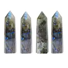 Natural Labradorite Ce Certified Natural Polished Tumbled 1Kg Quartz Crystal Wands Labradorite Tower Crystal
