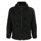 Side Zipper Men Zipper High Quality Full Zip Lined Fleece Sherpa Wind Proof Side Zipper Pocket Winter Hood Jacket Men