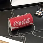 Purses Crystal Diamond Purses Crystal Women Clutch Bags Wedding 0 Wallet Diet Coke Cola Evening Bag