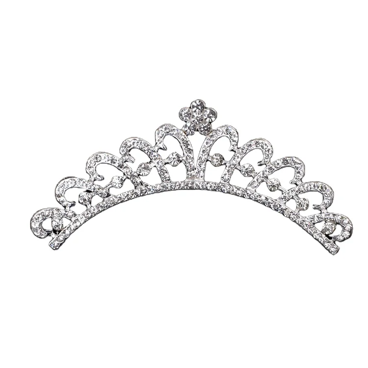 Crystal Crown Luxury Handmade Rhinestone Tiara Bridal Pageant Prom Pearl Elegant 
