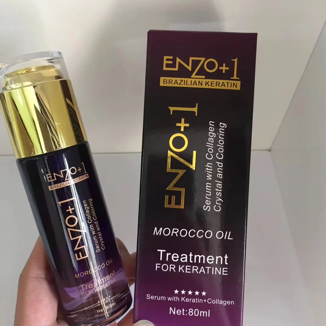 Enzo+ 1 Brazilian Keratin Collagen 80ml Hair Serum Treatment With Argan Oil  Morocco For Hair - Buy Brazilian Keratin Serum,Hair Serum,Keratin Hair  Treatment Products Product on 