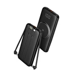 Charger 2021 New Hot On Sales P1 4 In 1 10000 MAh QI Wireless Charger Power Bank With LED Display 4 Line Output