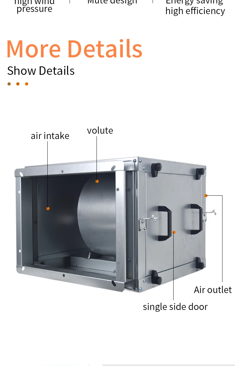 Volume Centrifugal Exhaust Fan, 280W, 220 V, 280-2500 - detail 4