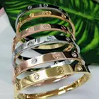 Bracelet Stainless Steel Screw Pattern Buckle Bracelet Trend Students All-match LOVE Diamond Bracelet