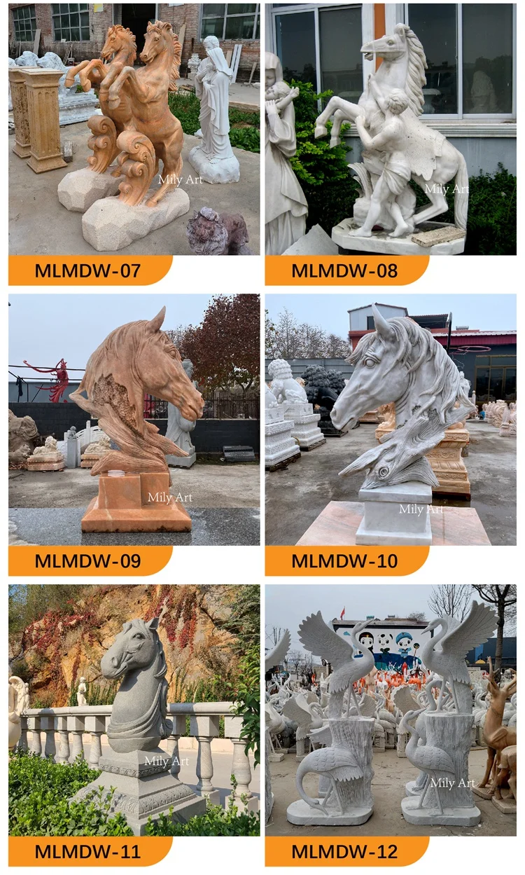 MARBLE ANIMALS SCULPTURE