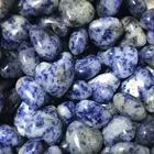 15mm Wholesale Bulk Multi Color Carved 15mm Heart Shaped Gemstone Gift Crystal
