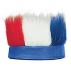 Patriotic Colorful Hairy Headband Red/White/Blue Crazy Hair Headband 4th Of July Celebration