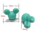 Beads BPA Free Colorful Baby Chew Mickey Beads Silicone Beads For Baby Teething