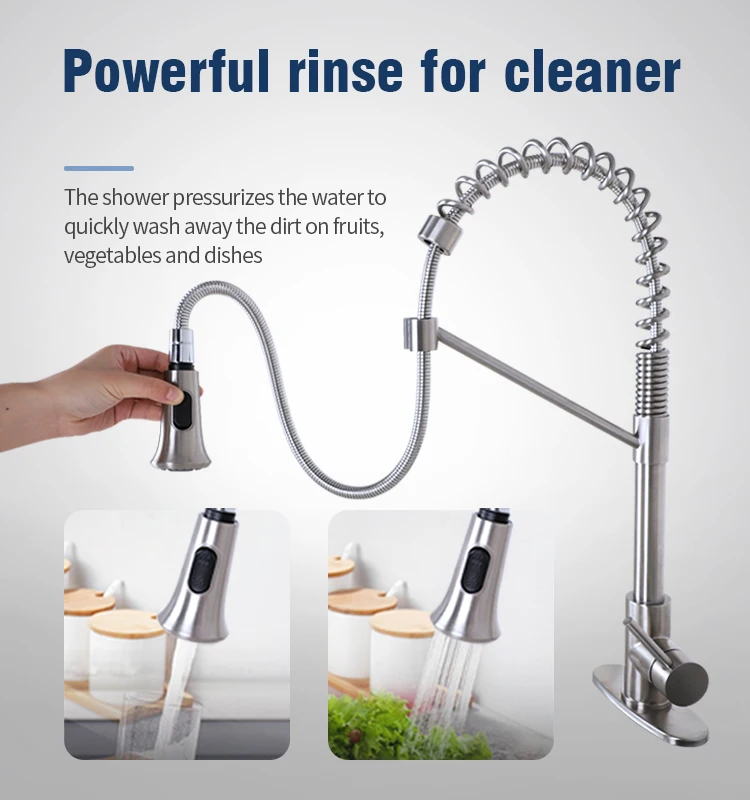 New single handle water tap kitchen faucet stainless steel hot and cold water tap for kitchen