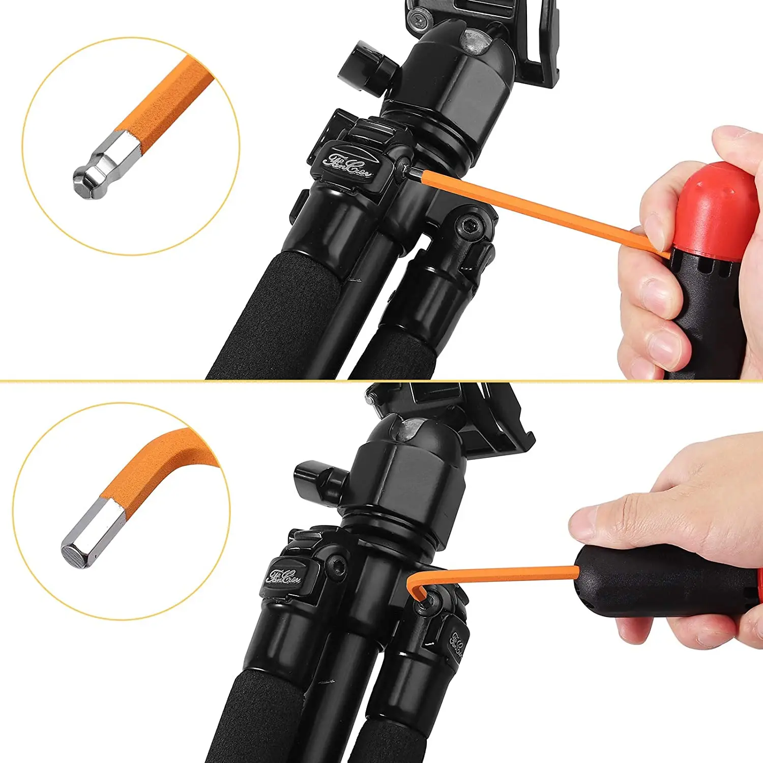 9pcs Hex Key Set Ball Head Hexagon Allen Key Universal Color Star Hex