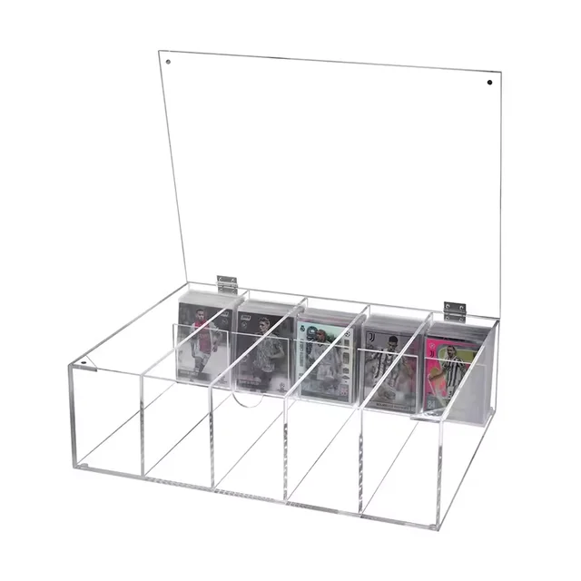 Custom clear pmma plexiglass acrylic divided box with 12 compartments  jewelrycandycosmetic acrylic compartment box