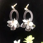 Acrylic Earing Earring Clear Acrylic Plate Jewelry Fashion Earing Crystal Petal Earring